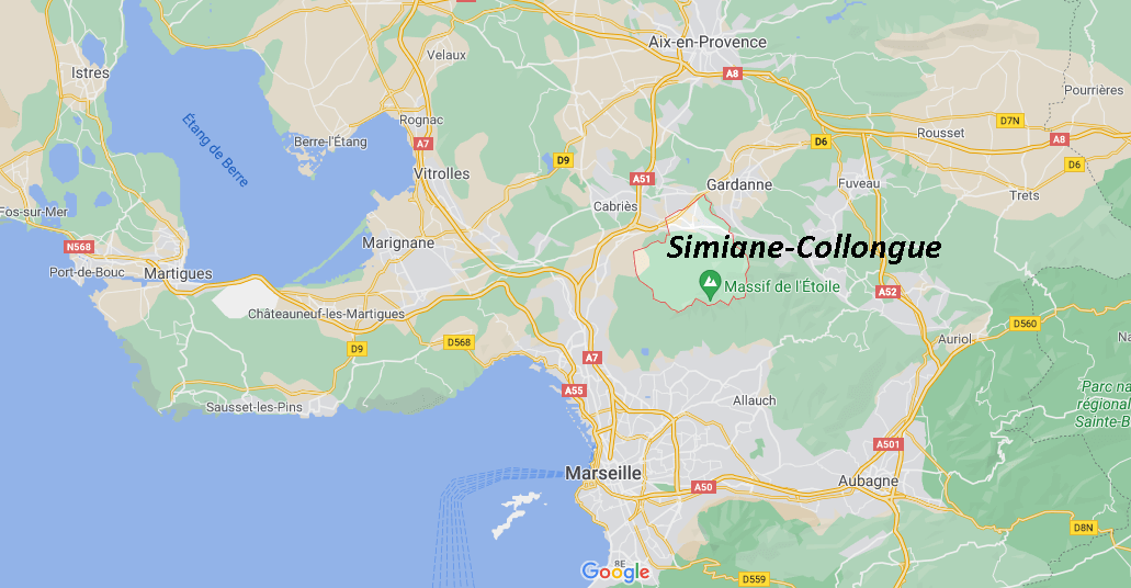 Où se situe Simiane-Collongue (Code postal 13109)