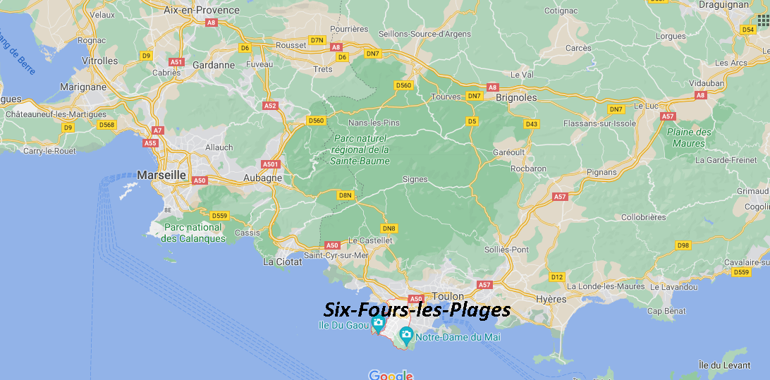 Où se situe Six-Fours-les-Plages (Code postal 83140)