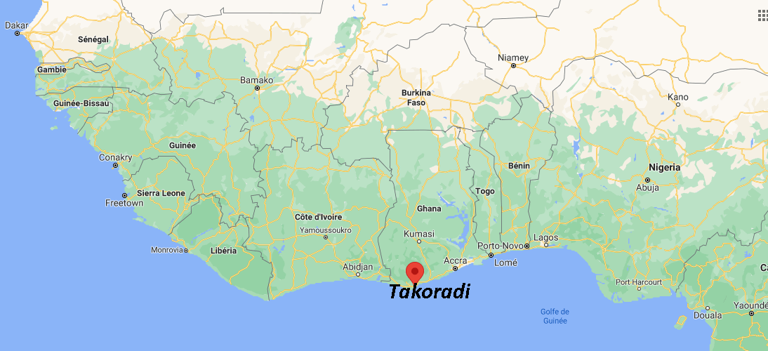 Où se situe Takoradi