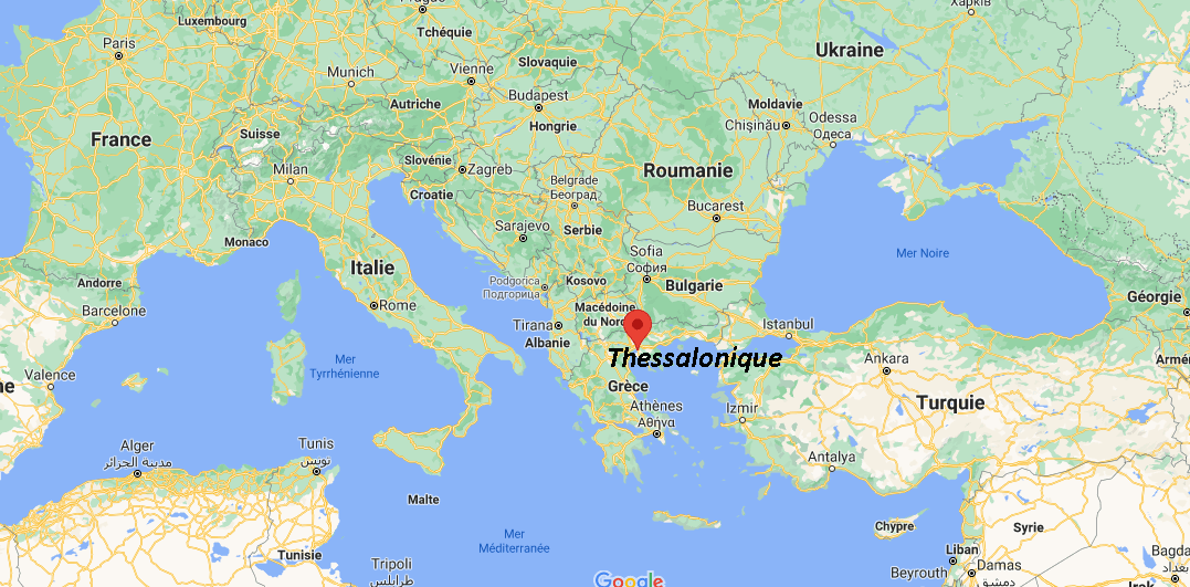Où se situe Thessalonique