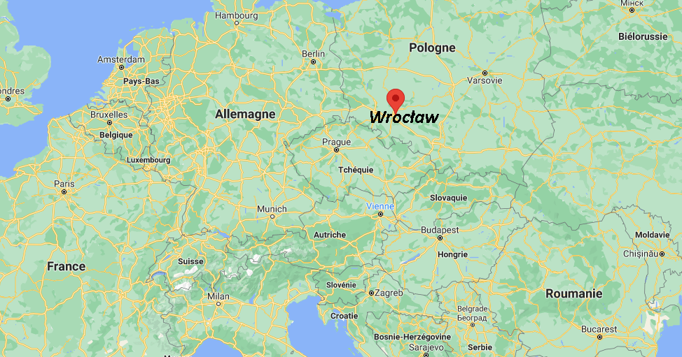 Où se situe Wrocław