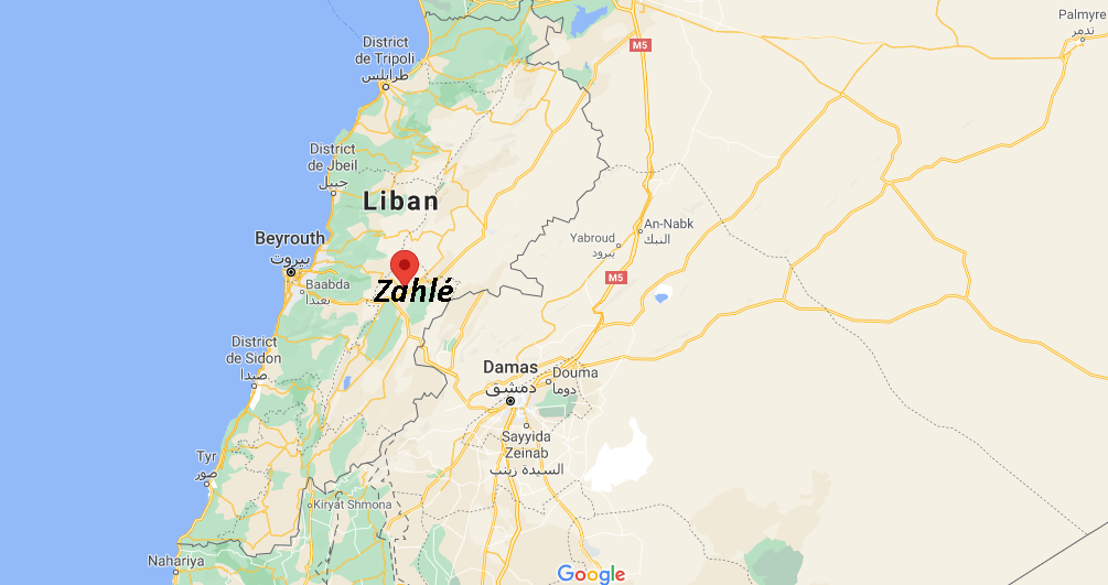 Où se situe Zahlé