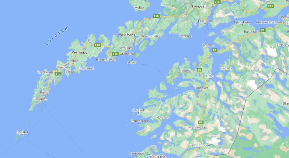 Où se situe les îles Lofoten