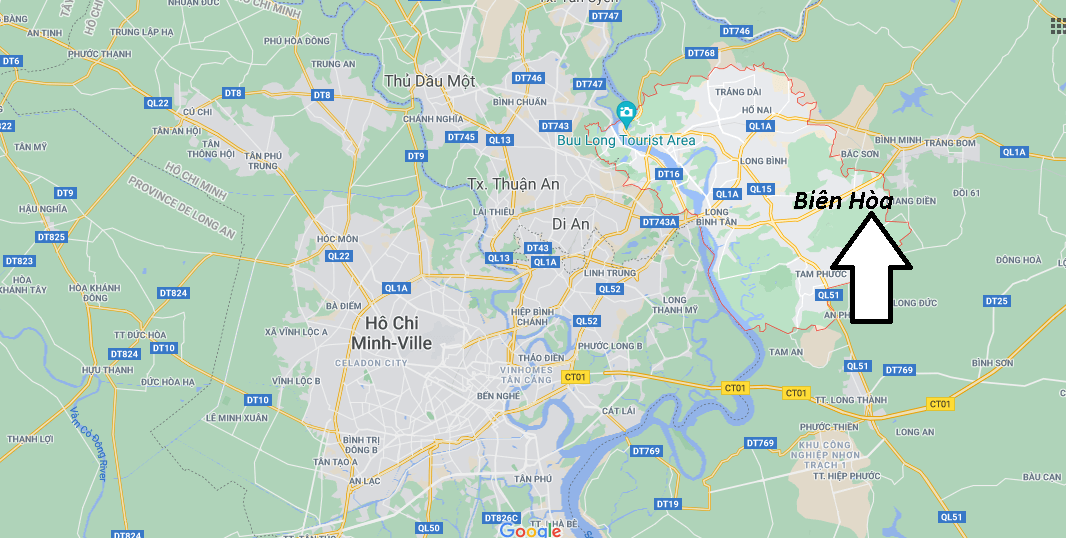 Où se trouve Biên Hòa