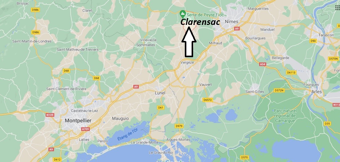Où se trouve Clarensac