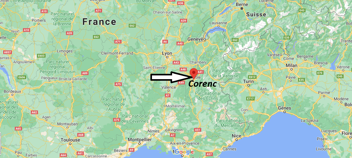 Où se trouve Corenc