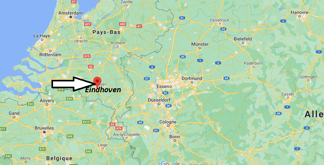 Où se trouve Eindhoven