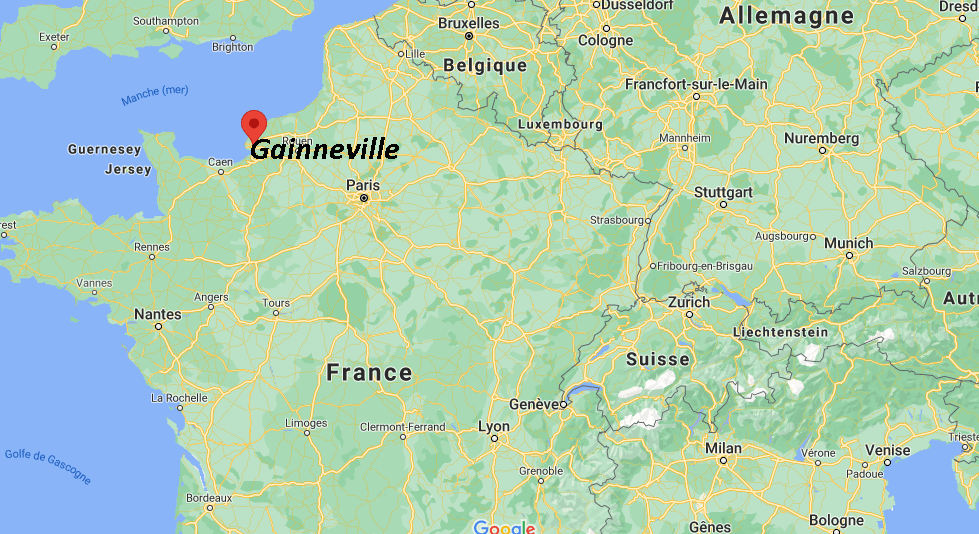 Où se trouve Gainneville sur la carte de France