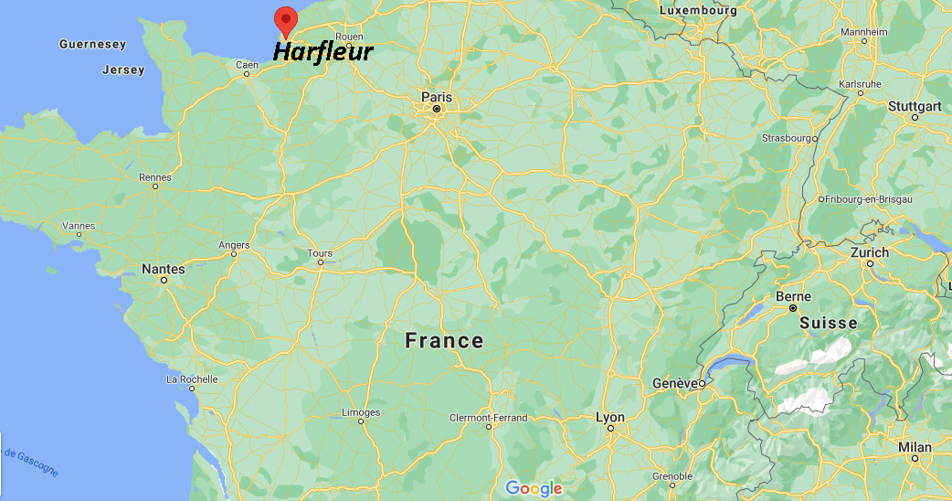 Où se trouve Harfleur sur la carte de France