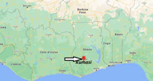 Où se trouve Kumasi