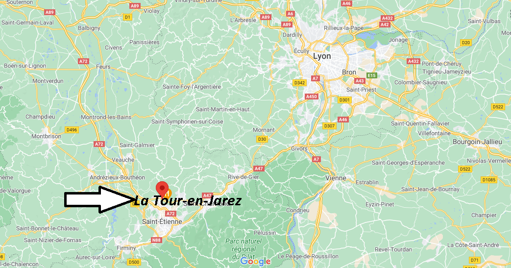 Où se trouve La Tour-en-Jarez