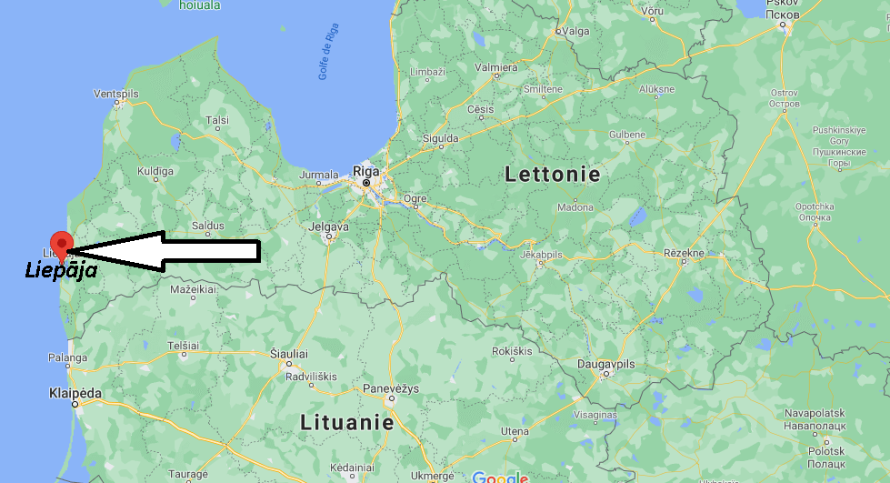 Où se trouve Liepāja