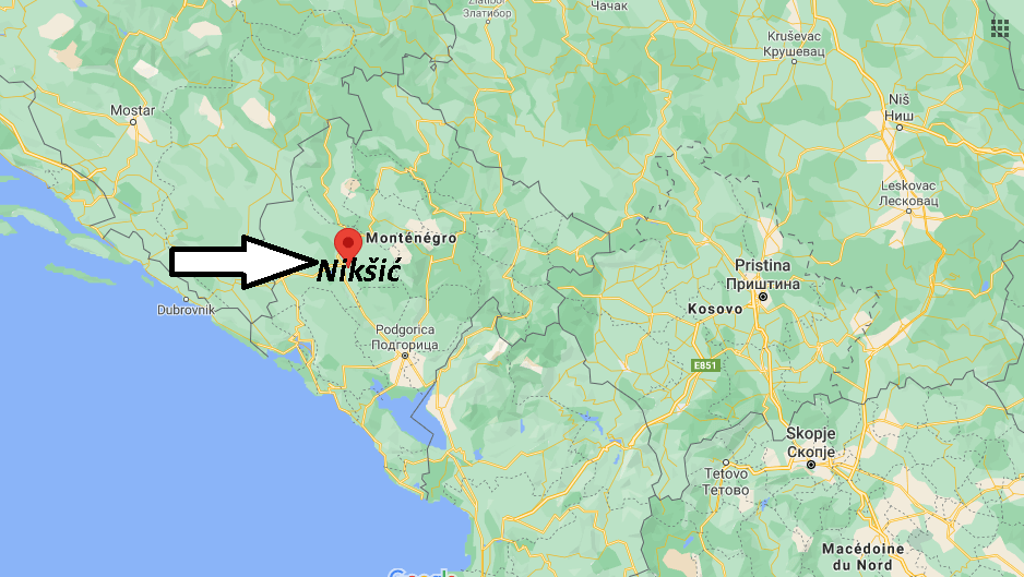 Où se trouve Nikšić