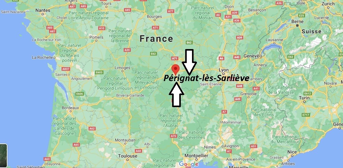 Où se trouve Pérignat-lès-Sarliève