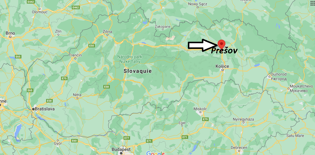 Où se trouve Prešov