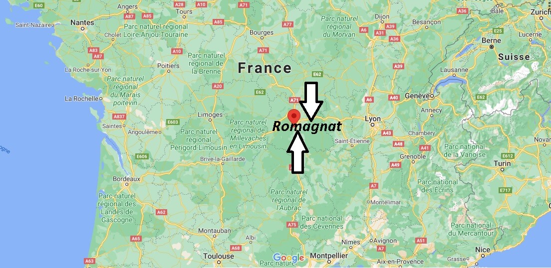 Où se trouve Romagnat