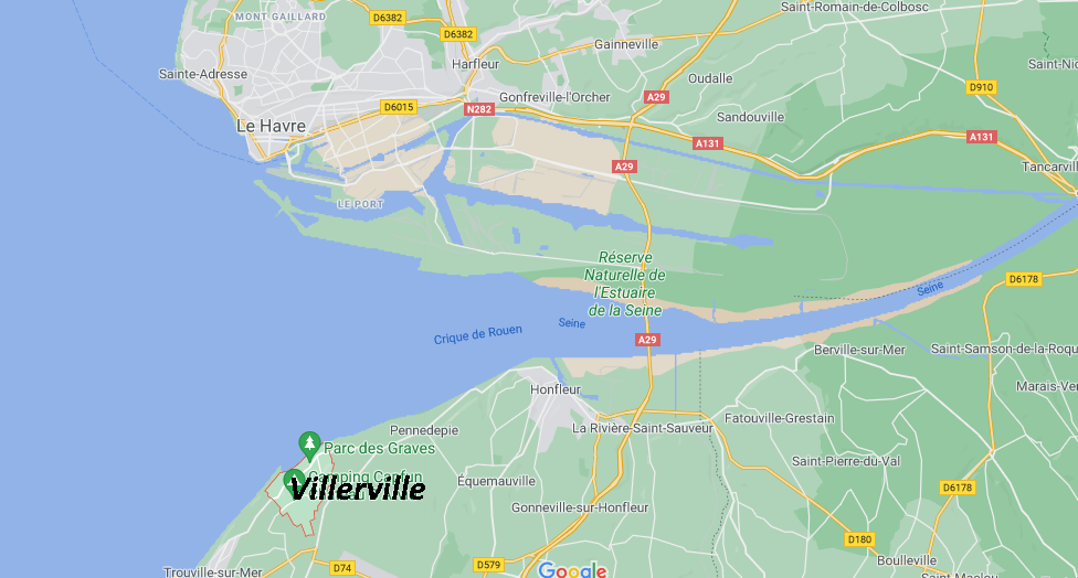 Où se trouve Villerville sur la carte de France