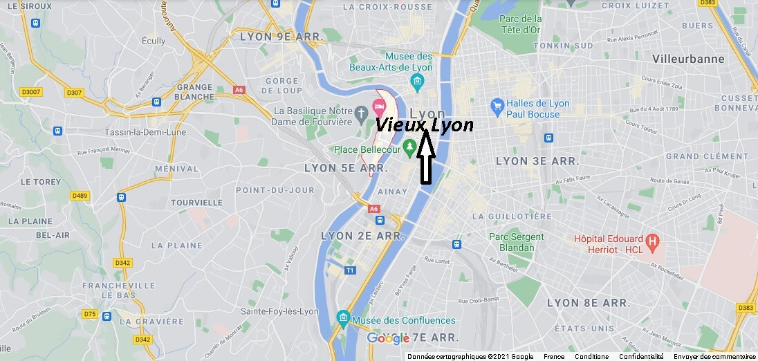 Où se trouve le Vieux Lyon