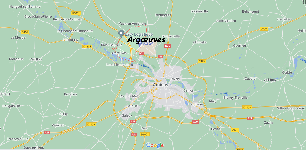 Où se situe Argœuves (Code postal 80730)
