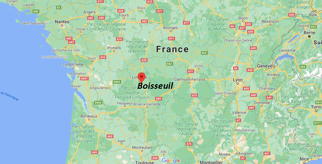 Où se situe Boisseuil (Code postal 87220)