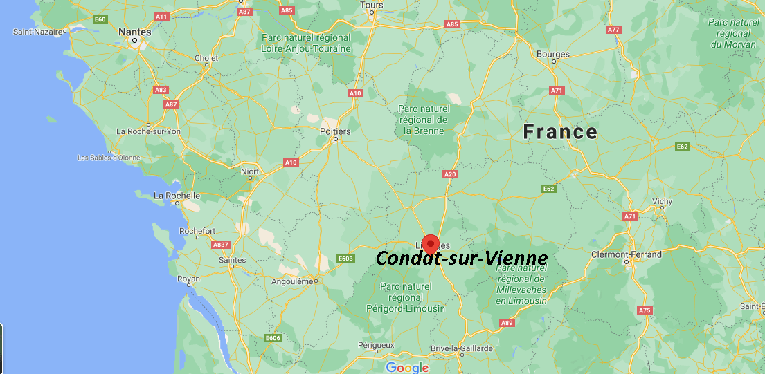 Où se situe Condat-sur-Vienne (Code postal 87920)