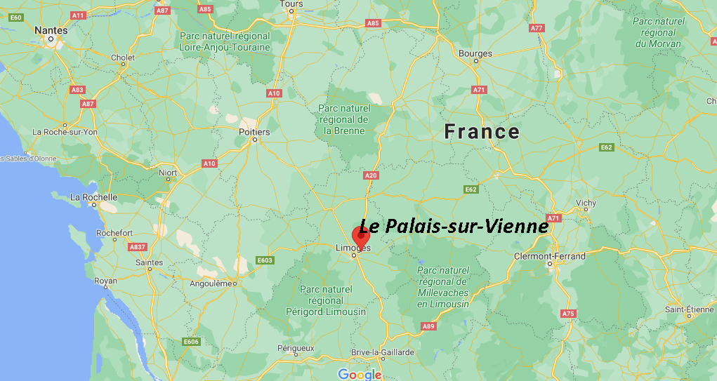 Où se situe Le Palais-sur-Vienne (Code postal 87410)