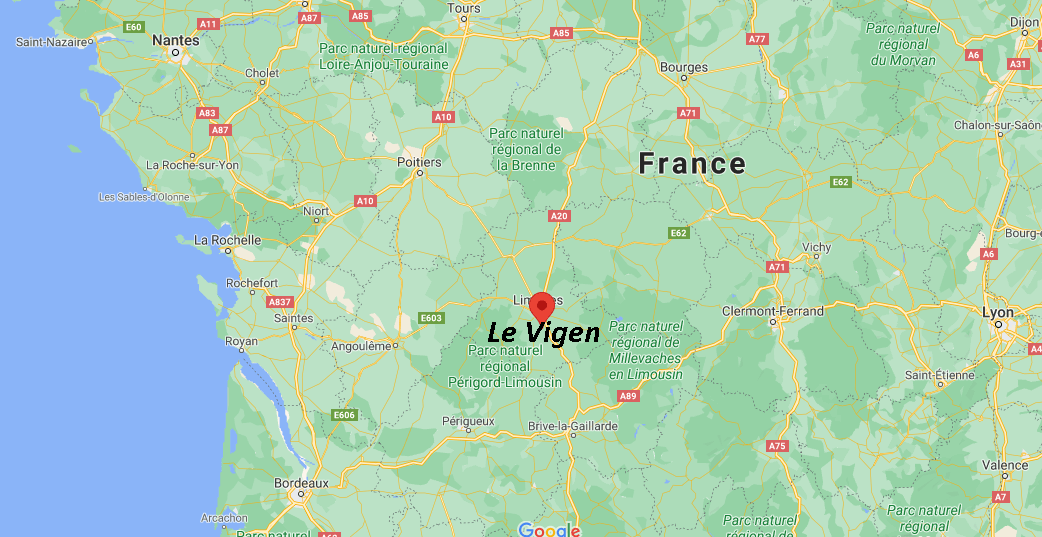 Où se situe Le Vigen (Code postal 87110)