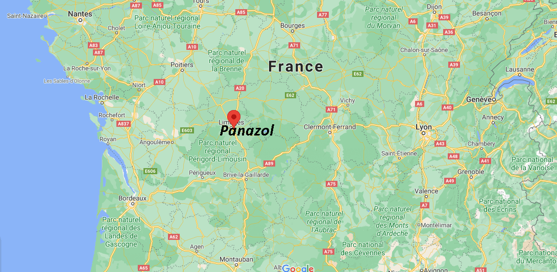 Où se situe Panazol (Code postal 87350)