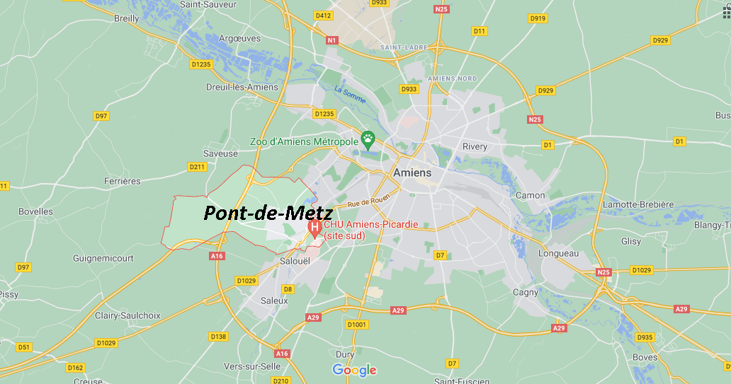 Où se situe Pont-de-Metz (Code postal 80480)