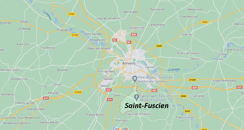 Où se situe Saint-Fuscien (Code postal 80680)