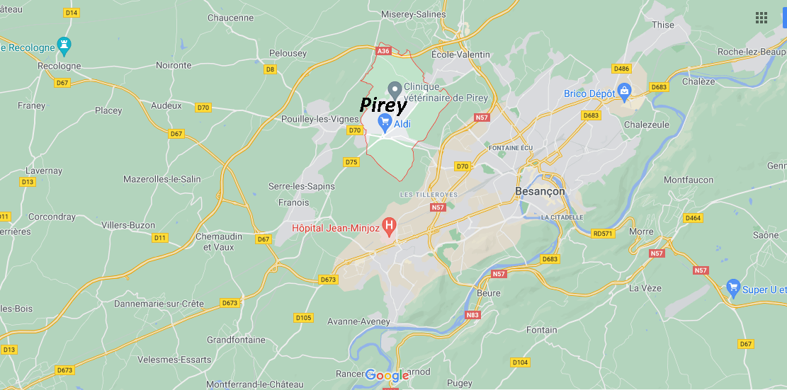 Dans quelle région se trouve Pirey