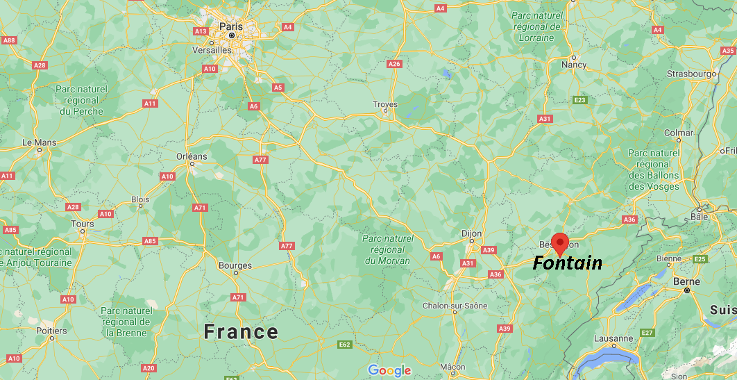 Où se situe Fontain (Code postal 25660)