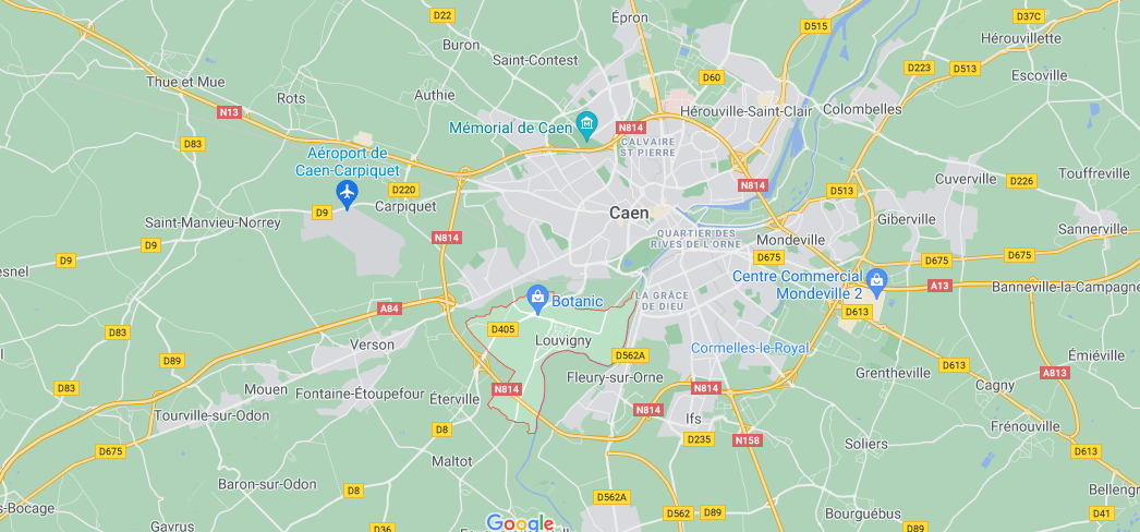 Où se situe Louvigny (Code postal 14111)