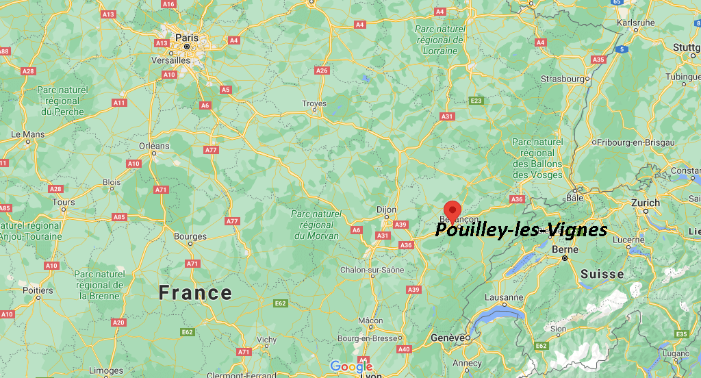 Où se situe Pouilley-les-Vignes (Code postal 25115)