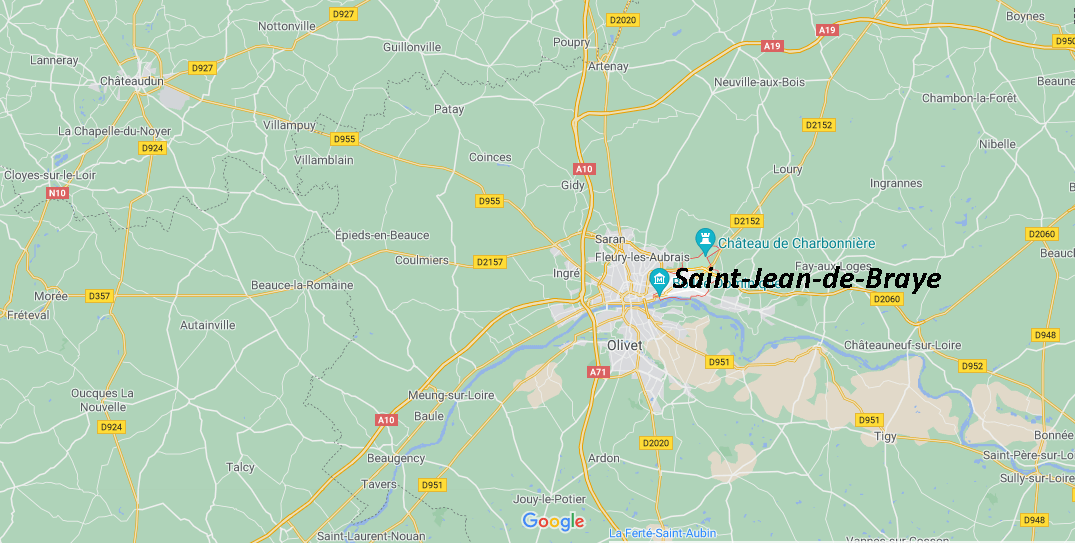 Où se situe Saint-Jean-de-Braye (Code postal 45800)