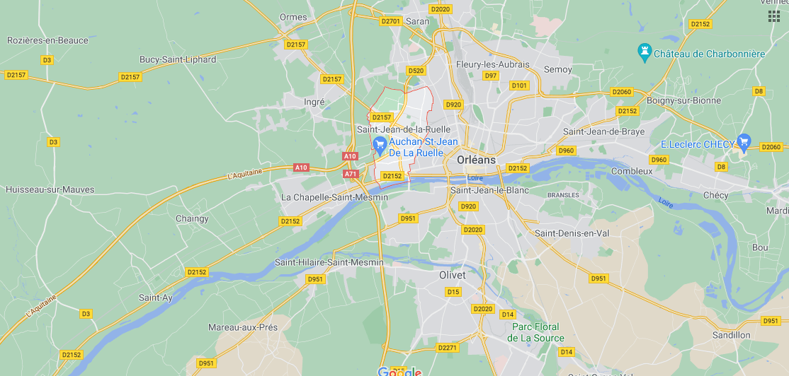 Où se situe Saint-Jean-de-la-Ruelle (Code postal 45140)