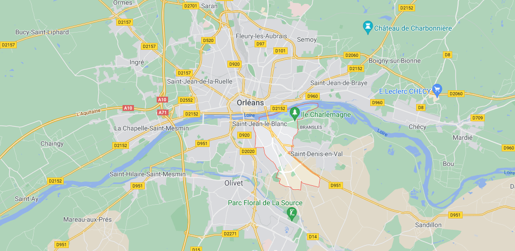 Où se situe Saint-Jean-le-Blanc (Code postal 45650)
