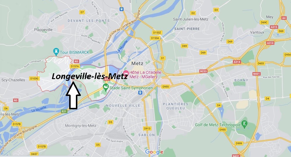 Où se trouve Longeville-lès-Metz