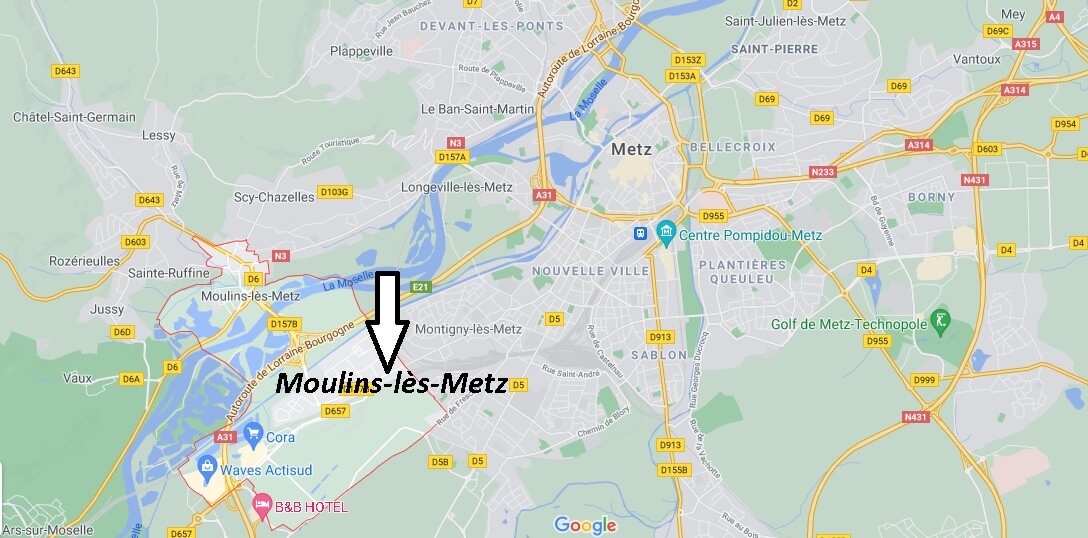 Où se trouve Moulins-lès-Metz