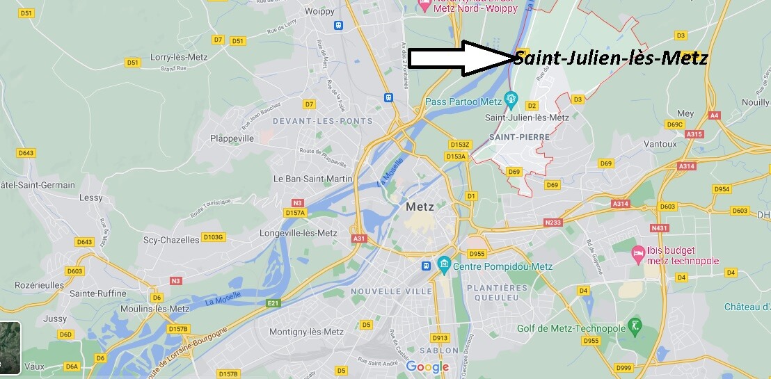 Où se trouve Saint-Julien-lès-Metz