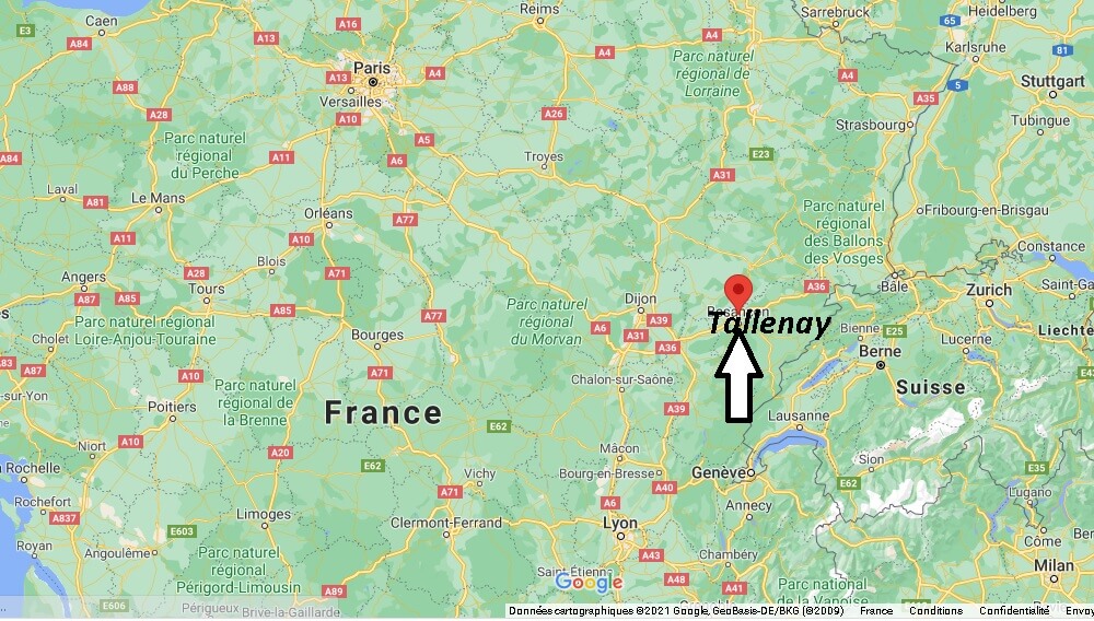 Où se trouve Tallenay