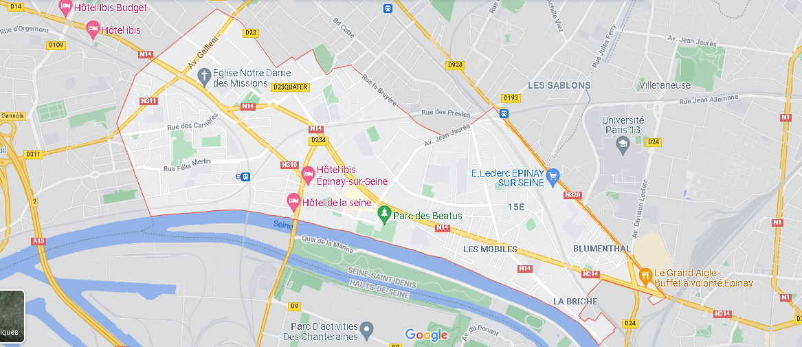Carte Plan Épinay-sur-Seine