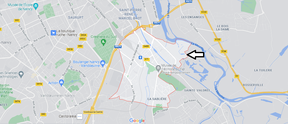 Carte Plan Jarville-la-Malgrange