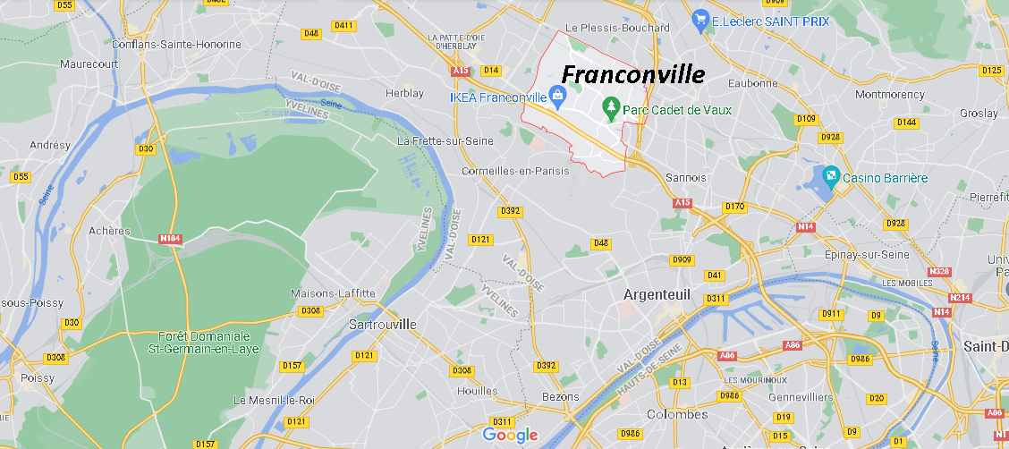 Où se situe Franconville (Code postal 95130)