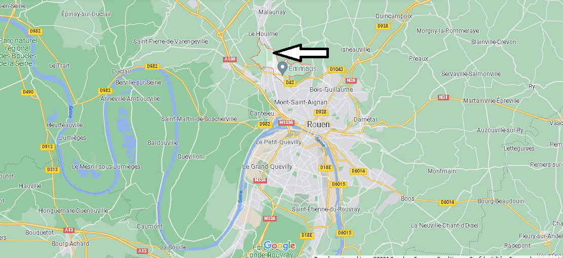 Où se situe Notre-Dame-de-Bondeville (Code postal 76960)