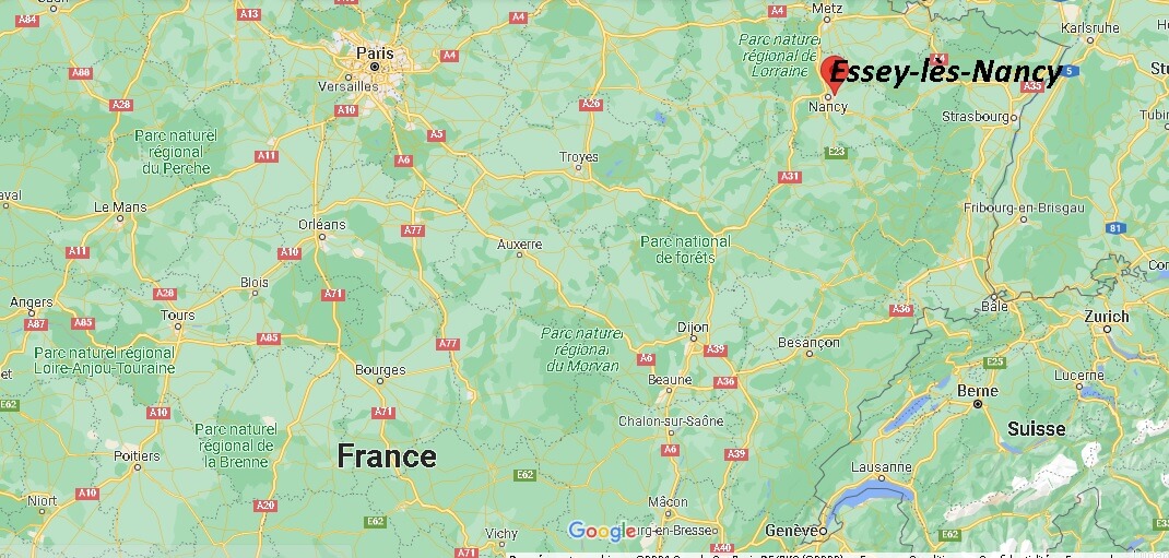 Où se trouve Essey-lès-Nancy