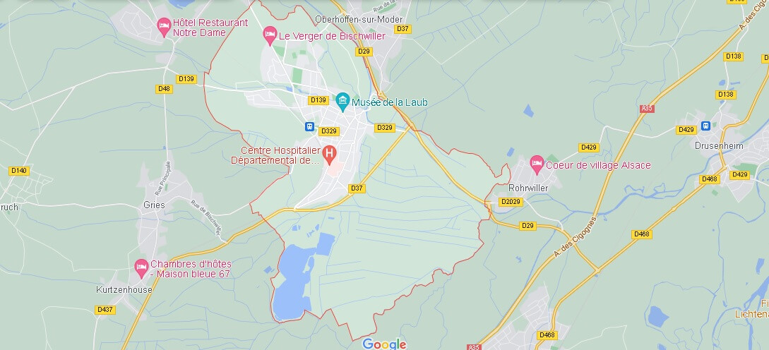 Carte Bischwiller