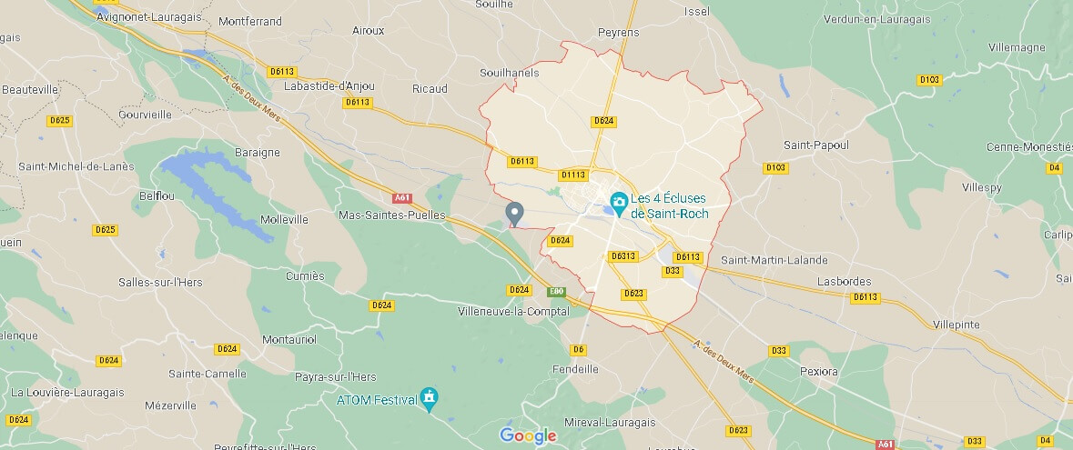 Carte Castelnaudary