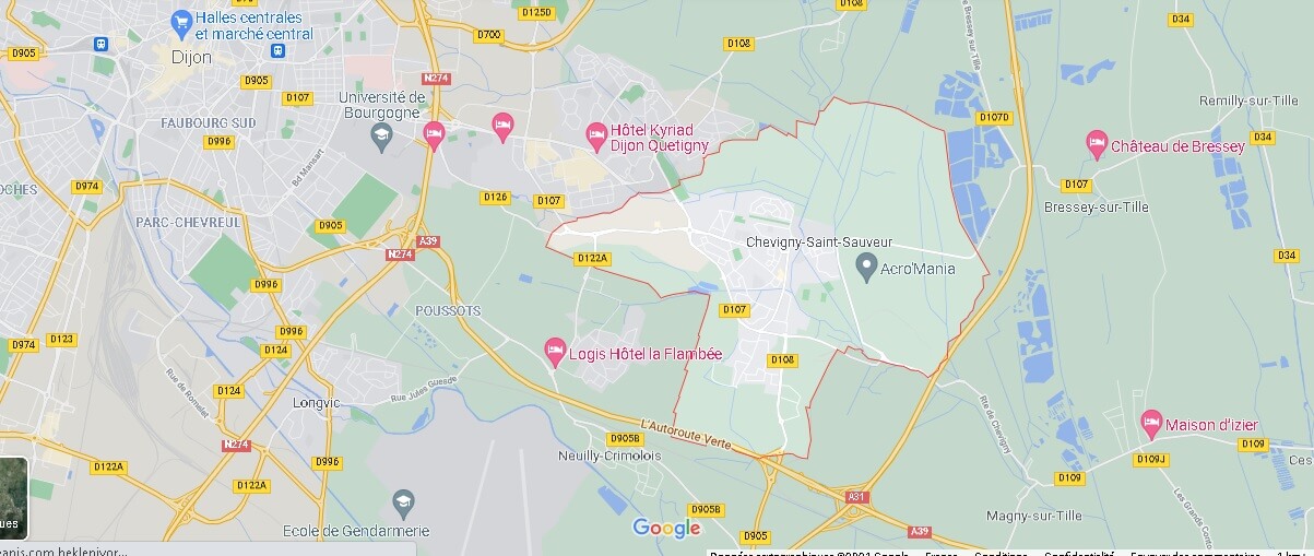 Carte Chevigny-Saint-Sauveur