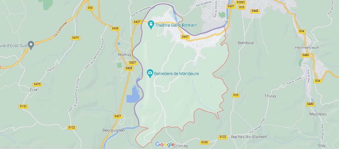 Carte Mandeure